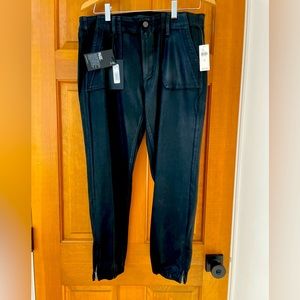 Paige Mayslie Jogger Black Fog Luxe coating size 30